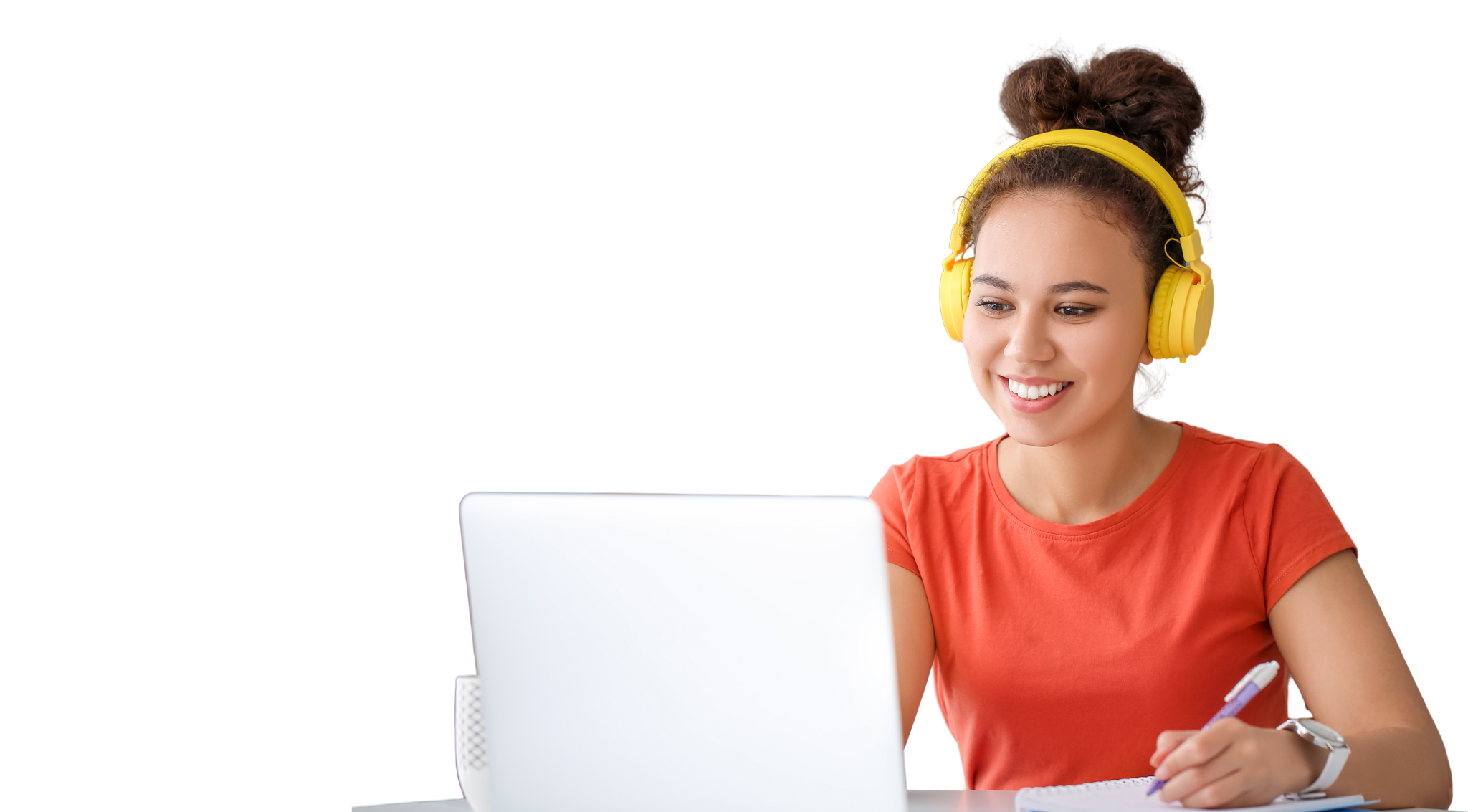 Mahasiswa sedang belajar online